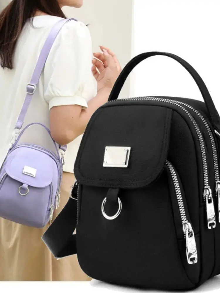 高品質で耐久性のあるナイロン製女性用バッグ、ファッショナブルな3層構造、カジュアルな旅行用スーツケース、取り外し可能なハンドル、中国製、tsaパスワードロック付き