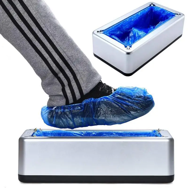 

Automatic Disposable Shoe Cover Dispenser Portable Waterproof Overshoes Machine Non-slip Dustproof Shoe Covers for home Hospital