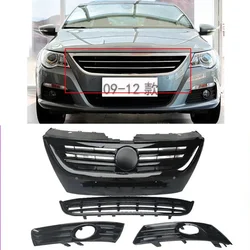 Front Bumper Upper Grill for Volkswagen Vw Passat CC 2009-2012 Radiator Grille Racing Grills Honeycomb Hood Car Accessories