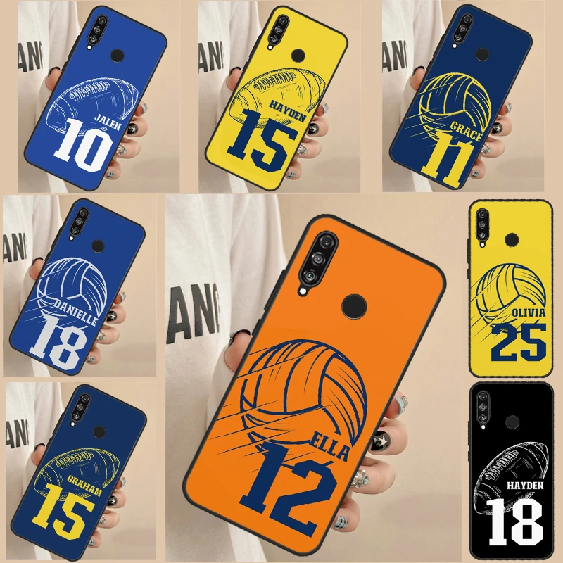 Personalised Name Football Volleyball For Huawei Nova 5T 9 10 SE 7i 8i 11i Y60 Y61 Y70 Y90 P Smart P20 P30 P60 Pro P40 Lite Case