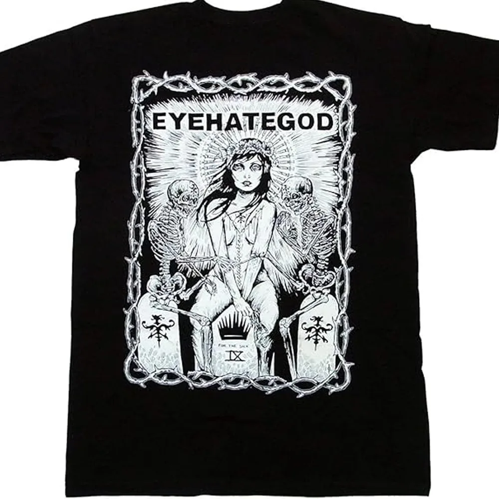 Eyehategod band ADULTS Tshirt black short sleeve All sizes 1F192 Anime pattern clothing high quality 100% cotton  sleeveAni