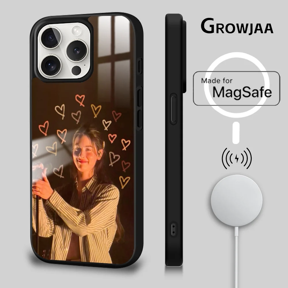 G-Gracie Abrams Singer Phone Case For iPhone 16 15 14 13 12 11 Pro Max Plus Mini New Magsafe Mirror Wireless Magnetic Cover