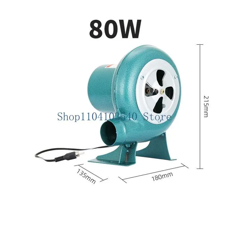 

02DC Electric BBQ Fan Air Blower DC12V Camping Cooking Stove Bellows + Air Duct