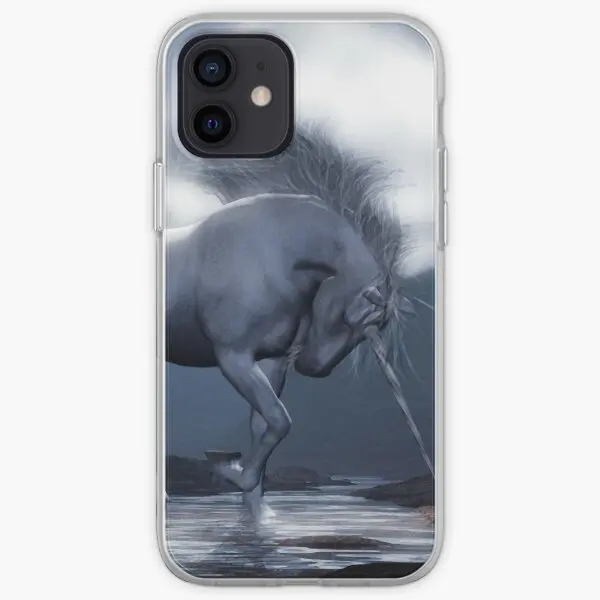 Unicorn Moon In Mystical Blue Iphone Tou  Phone Case Customizable for iPhone 11 12 13 14 Pro Max Mini 6 6S 7 8 Plus X XS XR Max