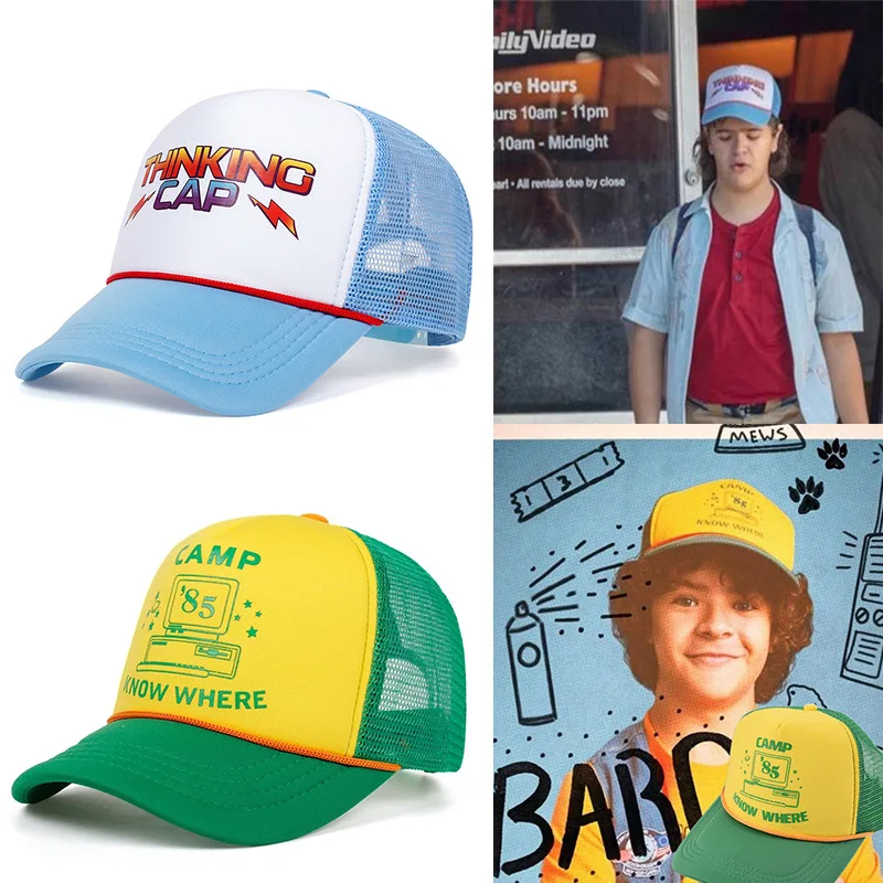 Dustin Henderson Baseball Cap Cosplay TV Odd Matter Roleplay Casual Outdoor Breathable Cap Costume Props Men Halloween Headwear