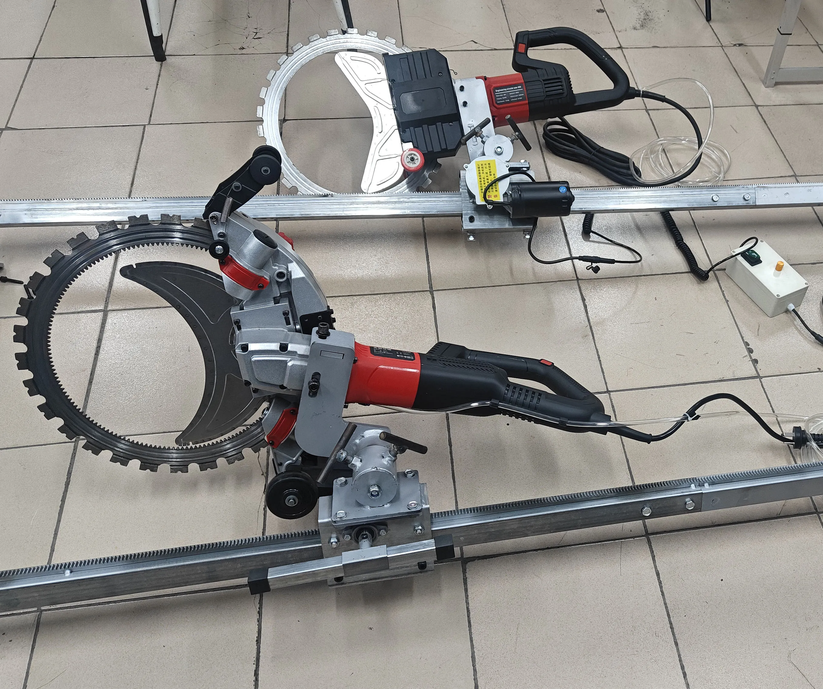 2.4M Precision Rail Track for Concrete Saw Round Cut Saw Construction Machinery Laboratory