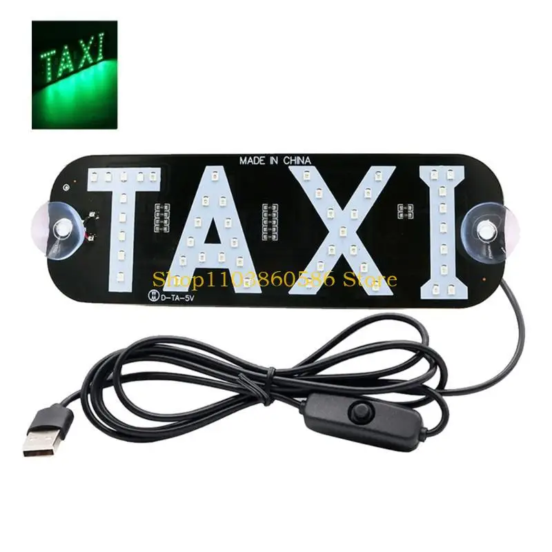 

242a Модные такси Знак Свет с всасывающим кубком такси внутренний свет USB Sign Cab