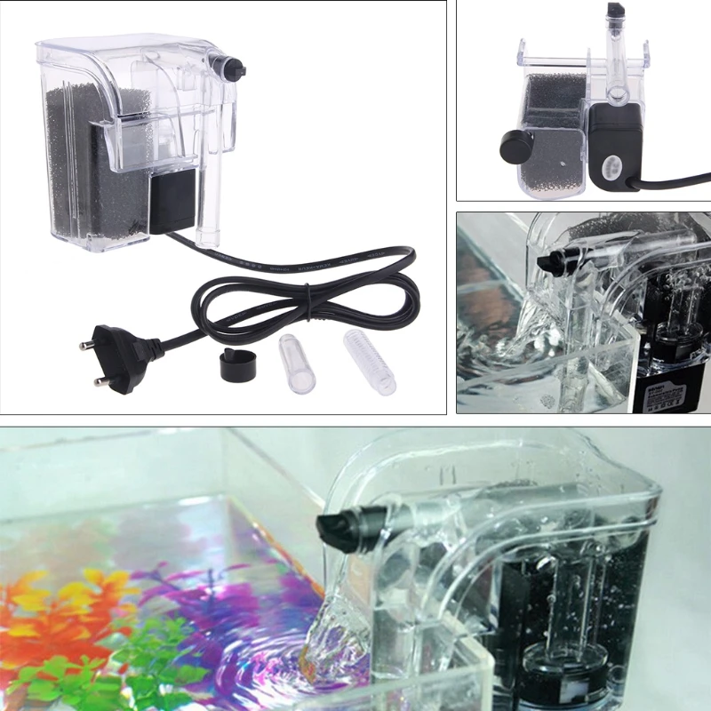 Aquarium ang On Filter Compact Waterfall Suspension anging Biochemical Filtration for Fish s 3W