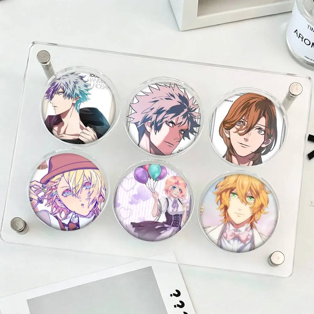 1pc Otome Game Uta No Prince-sama Cartoon Style Badge Brooches On Backpack Decoration Round Enamel Pins For Accessorys
