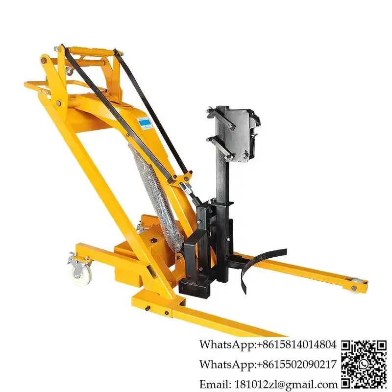 Small articulating arm electric simple forklift hydraulic truck portable lifting stacker