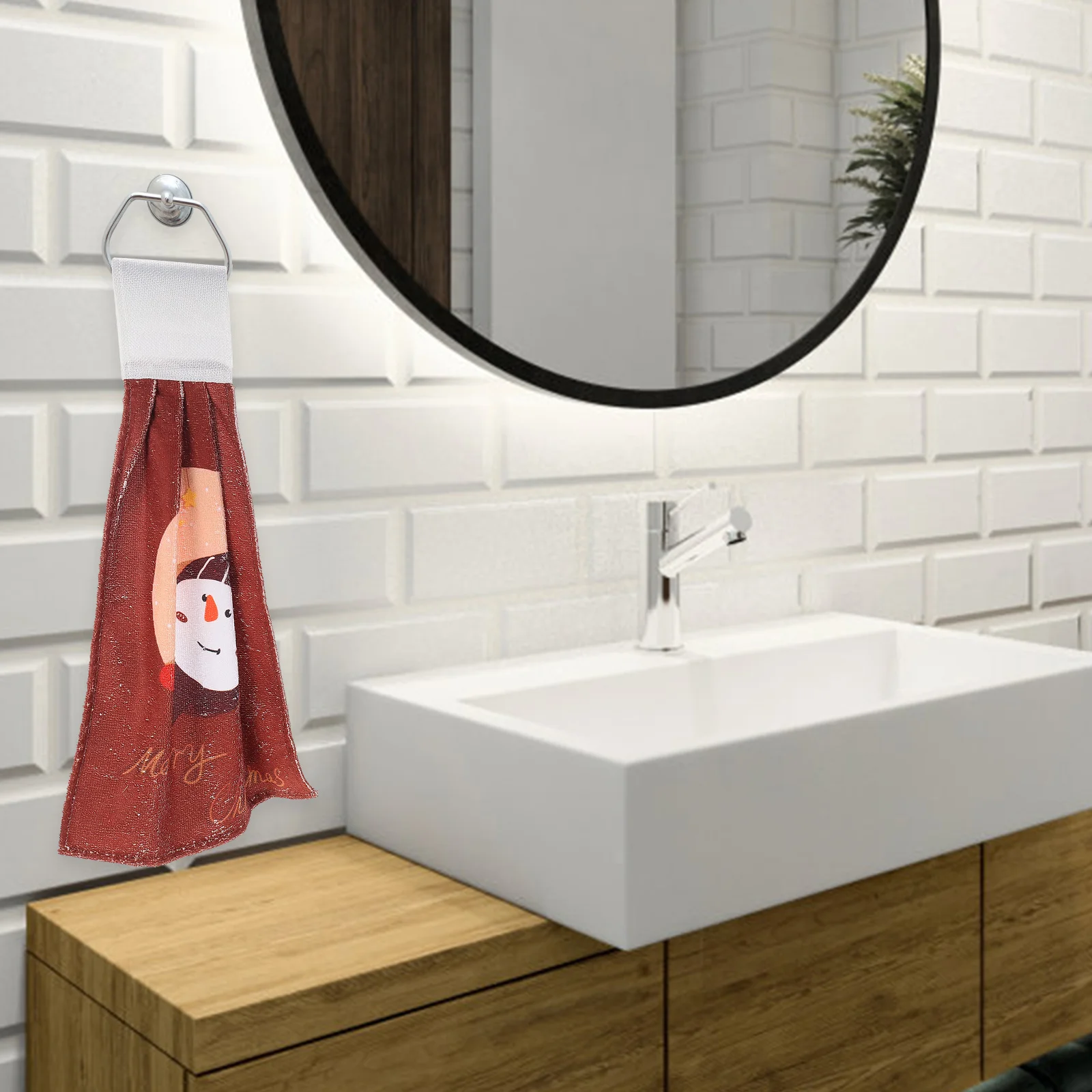 Asciugamano da cucina natalizio asciugamani natalizi per il bagno assorbe l'acqua in microfibra per il viso