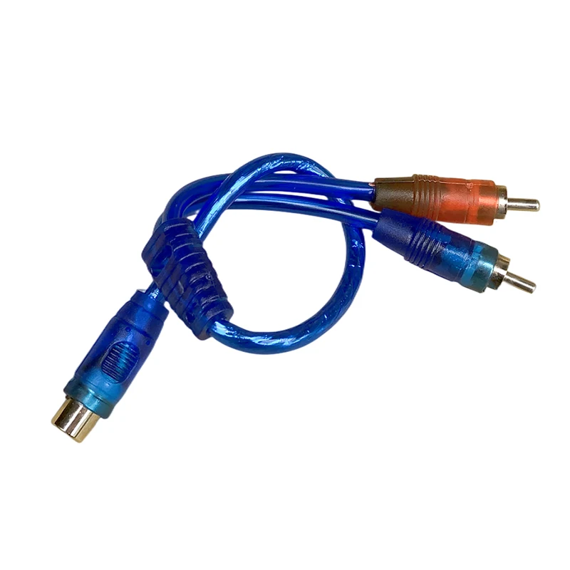 

2pcs RCA Audio Cable "Y" Splitter Adapter Computer 1 Female To 2 Males Cord Cables For Home Audio