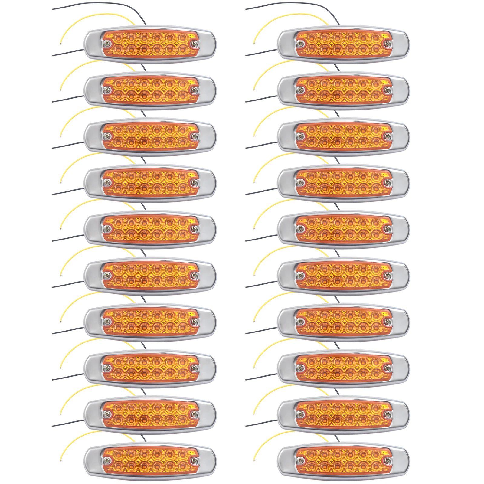 

20 шт., желтые боковые габаритные огни