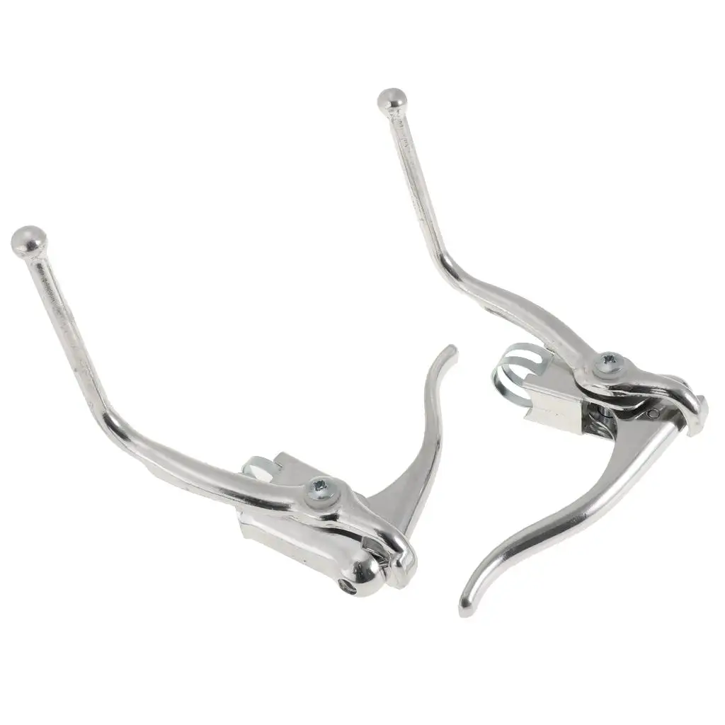 Alloy Double Handles Racing Bike Brake Levers Bent Bar