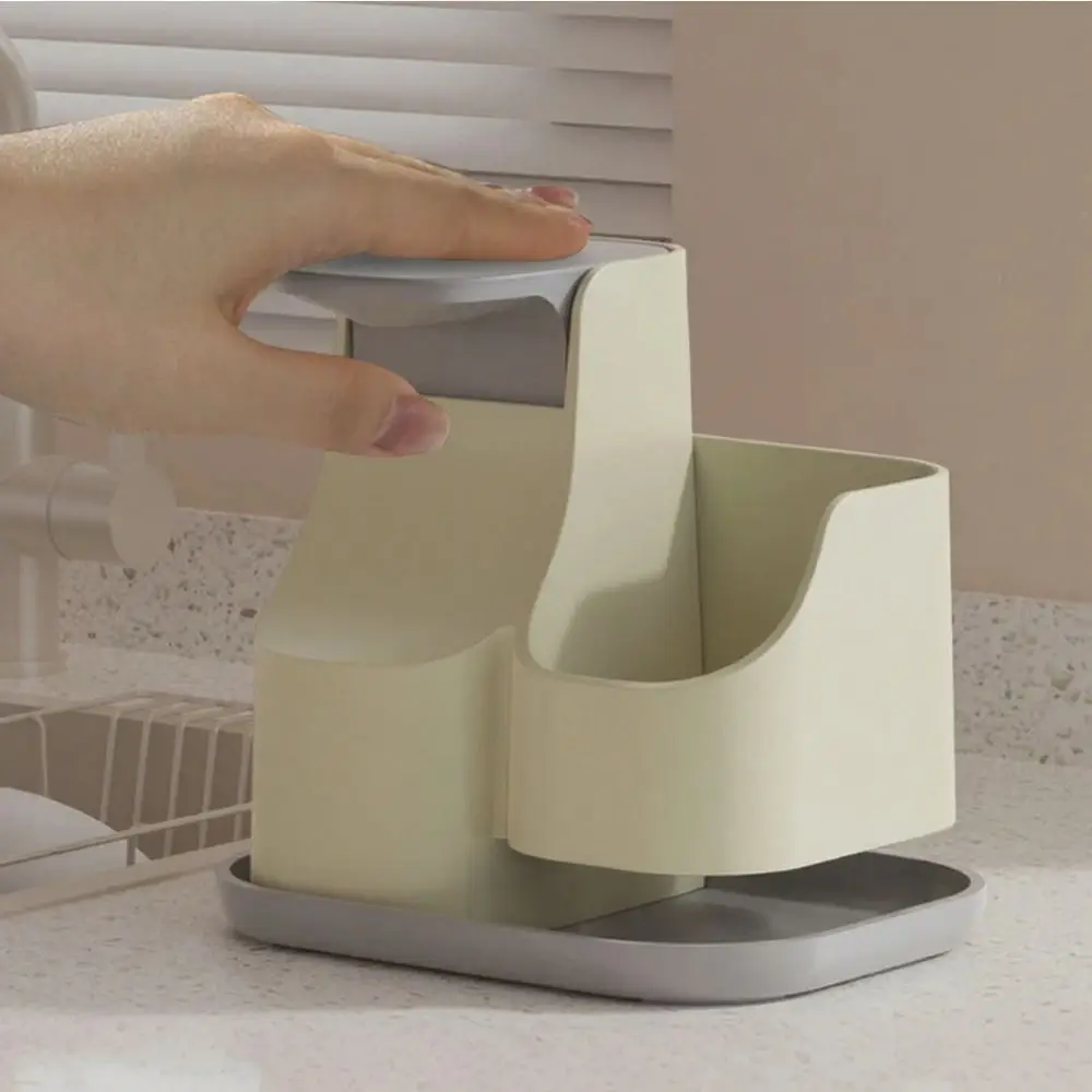 2-in-1 Hand Soap Dispenser Leak-Proof Hand Soap Pump Dual Soap Dispenser 650ml Practical Liquid Soap Container Countertop