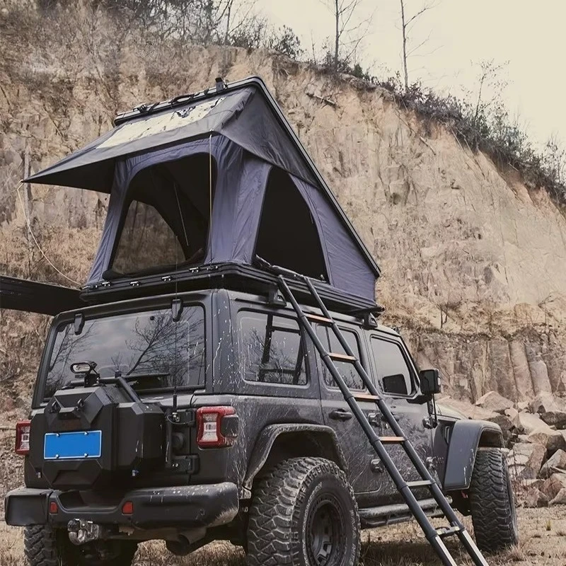 New SUV Triangle Type Car Roof Top Tent Outdoor Camping  Hard Shell Aluminium Rooftop Tent