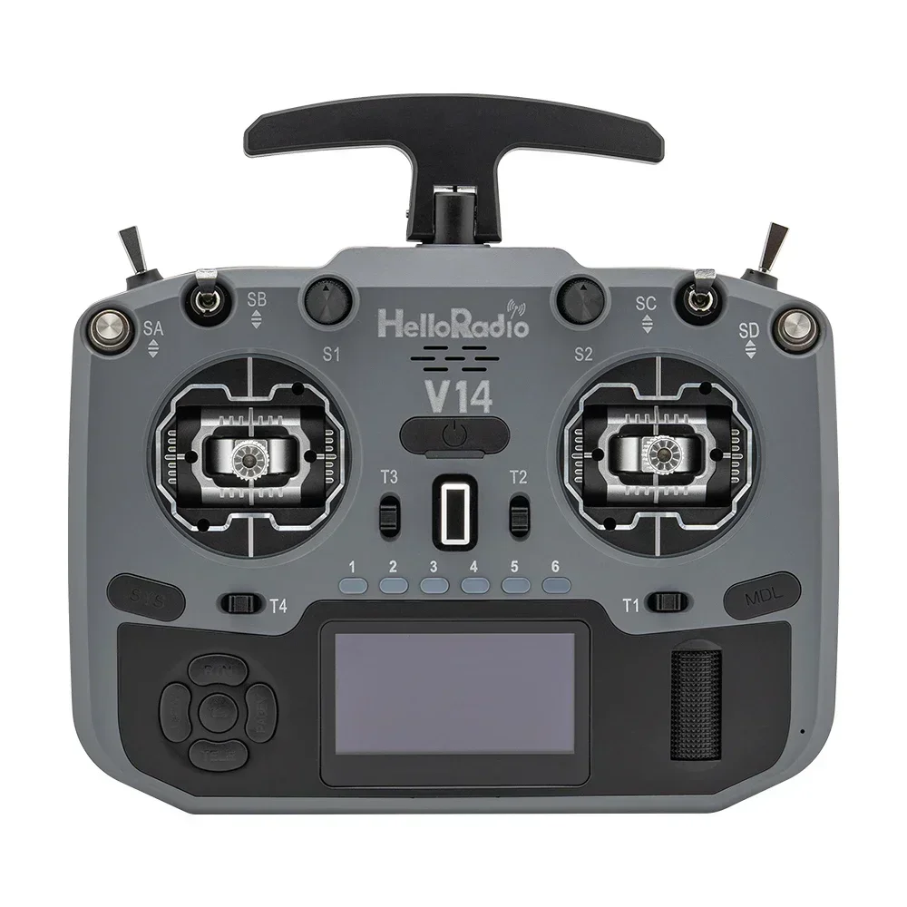 V14 MAX R9/MAX/PRO ELRS Left Handed FPV Remote Controller for RC Drones High-Frequency Metal Gimbal Open Source Color Display