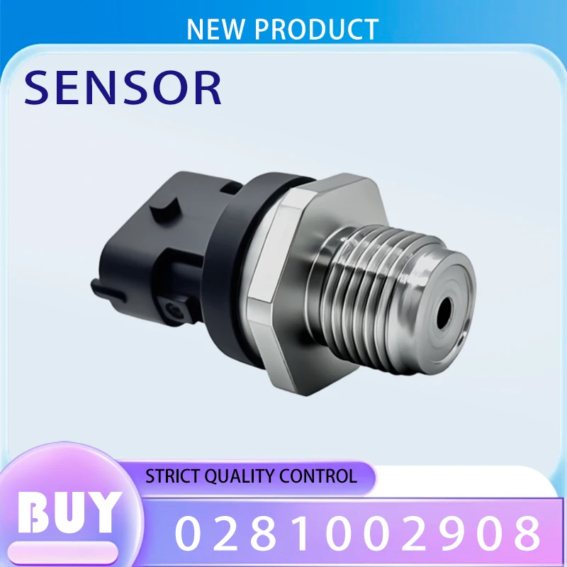 0281002908 Common Rail Fuel Pressure Sensor High 0281002734/2568/2907/2700/6022/2942 Engine Replacement Attachment LI2042