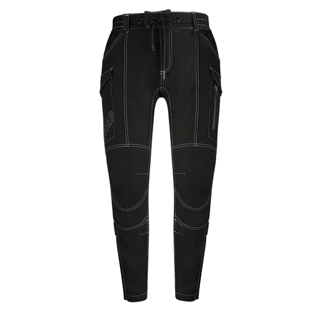 Зимние теплые мотоциклетные брюки, ночные Светоотражающие и ветрозащитные защитные брюки для мотокросса, съемное защитное снаряжение