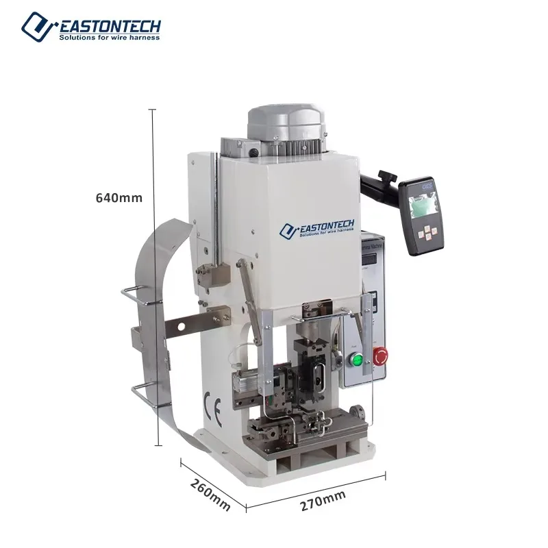EU Applicator Compatible Wire Crimp Machine Customize Full Automatic Cale&Wire JST Molex Terminal Crimping Machine EW-5075