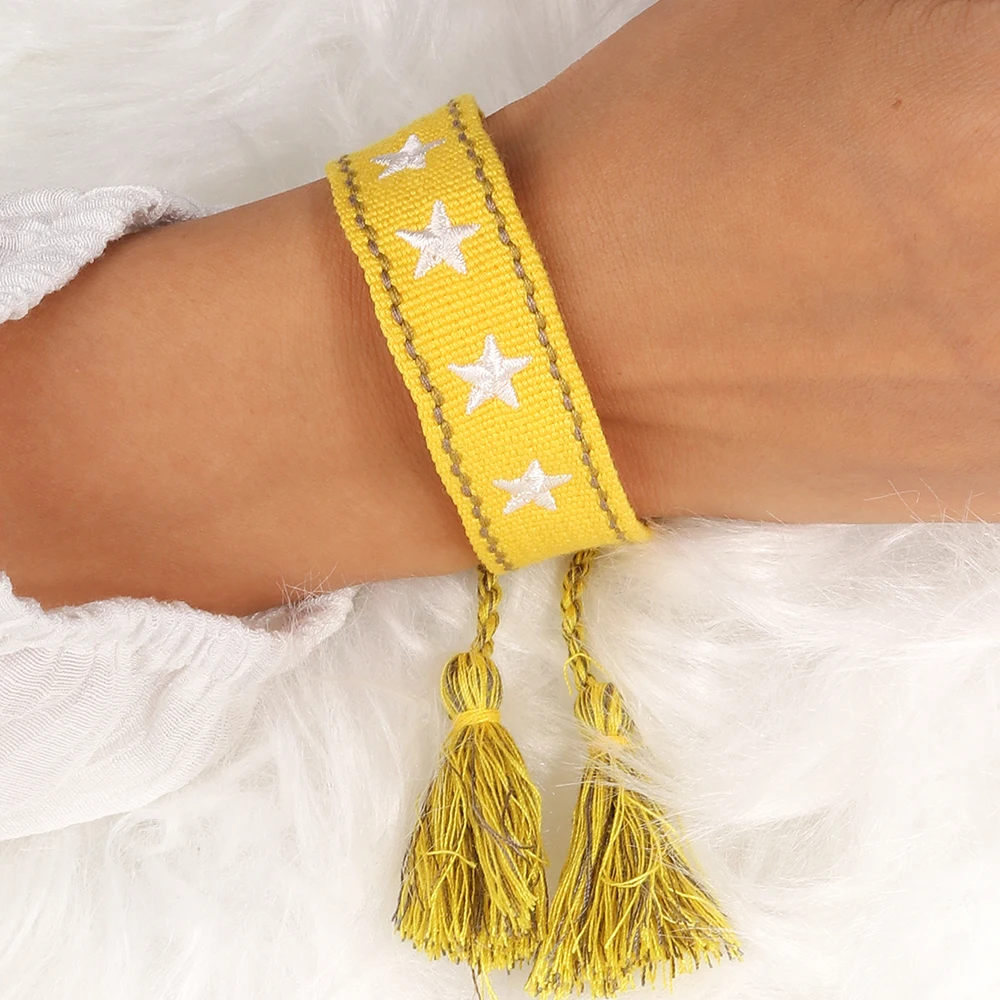 Aihua Heißer Verkauf Boho Bunte Handarbeit Gewebt Seil String Gestrickte Armband Armreifen Unisex Freundschaft Kinder Glück Schmuck Geschenke – Detail 8