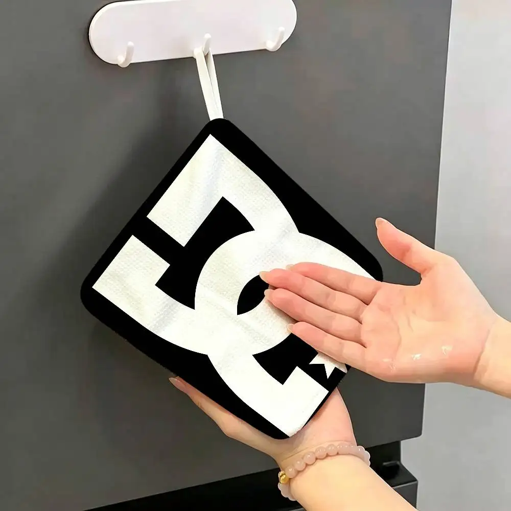 Volcom Soft Polyester Cotton Towel, Hanging Kitchen Style Hand Wiping Cloth for Restaurant Home