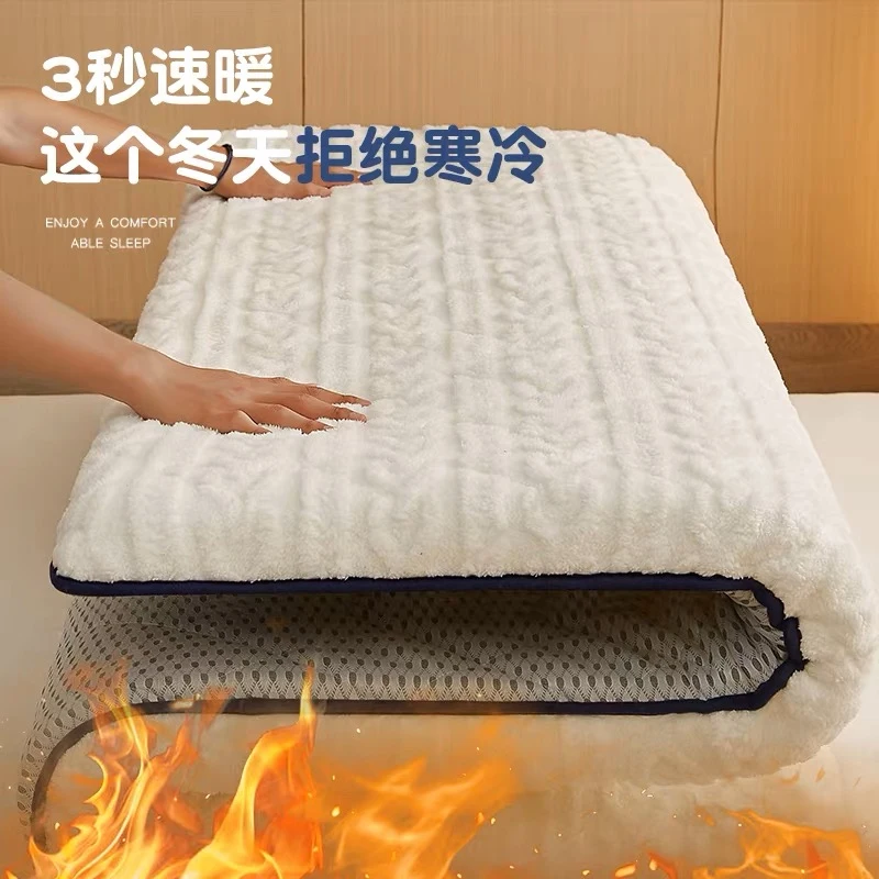 Floor tatami mattress winter thicken warm Cashmere mattresses student dormitory mats King Queen Twin Size household bed product