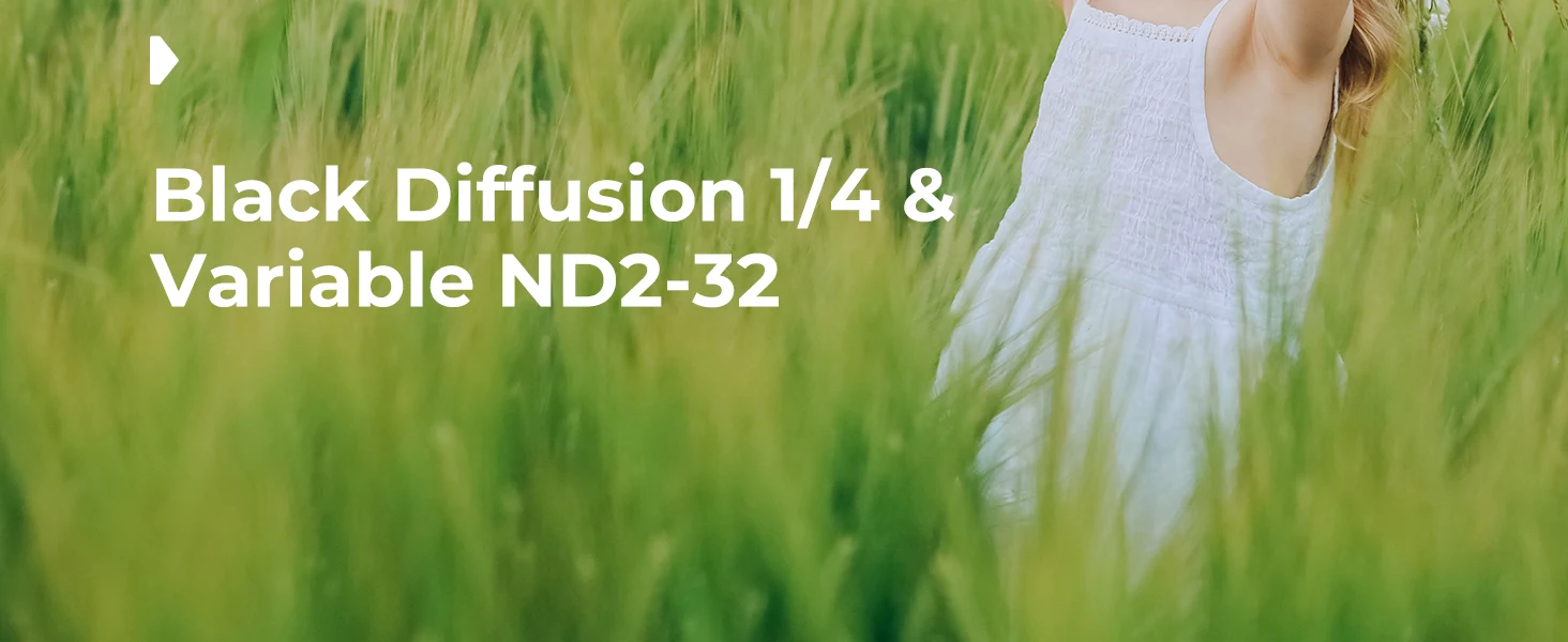 K&F Concept 2in1 ND2-32 1/4 Schwarzer Diffusionsfilter für DJI OSMO Pocket 4 Pocket 3 Magnetischer ND-Filter Mehrfach Beschichtet Action-Kamera – Detail 2