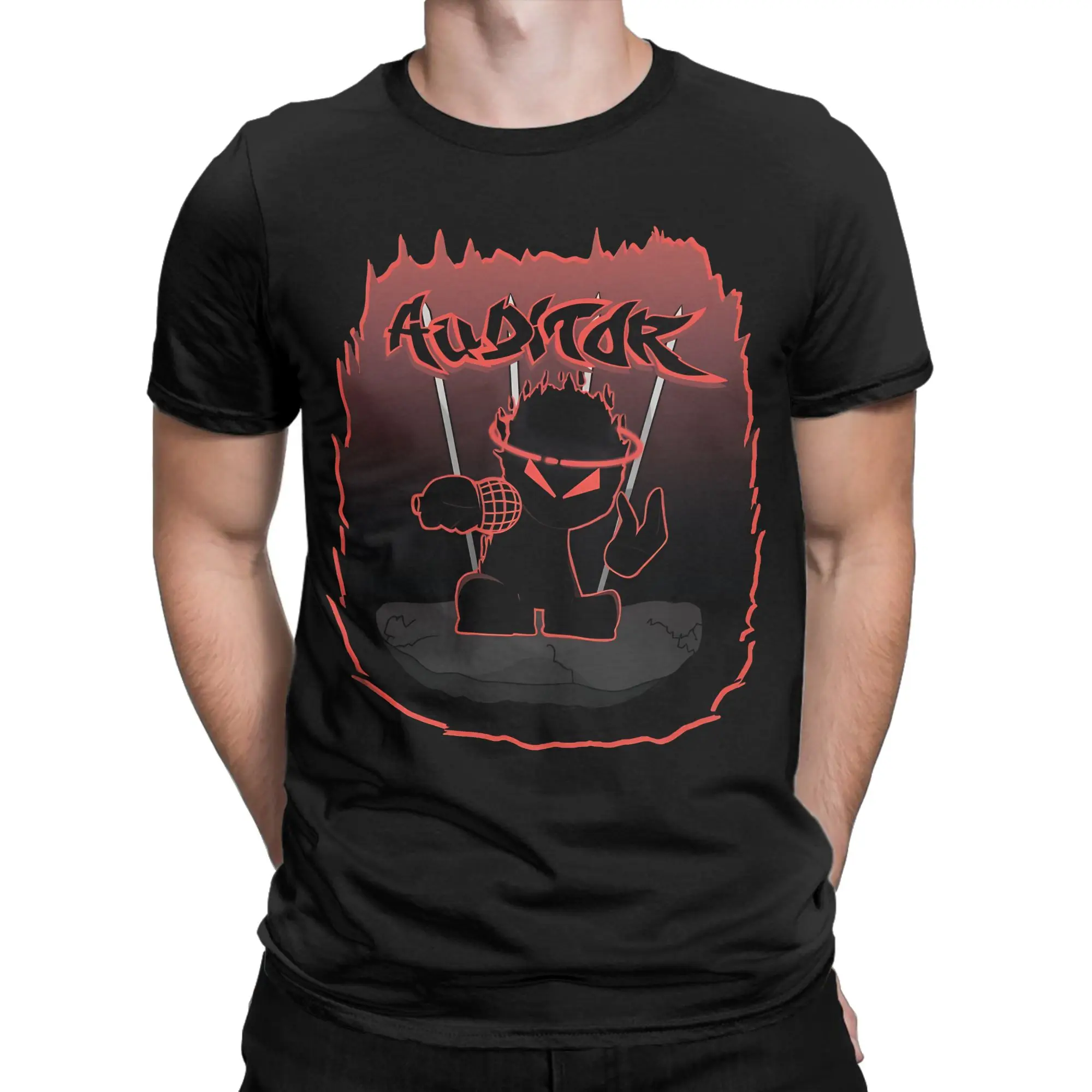 Rough Sketch Fight Illustration Novelty 100% Cotton T-Shirt Madness Combat Tops Tees For Men