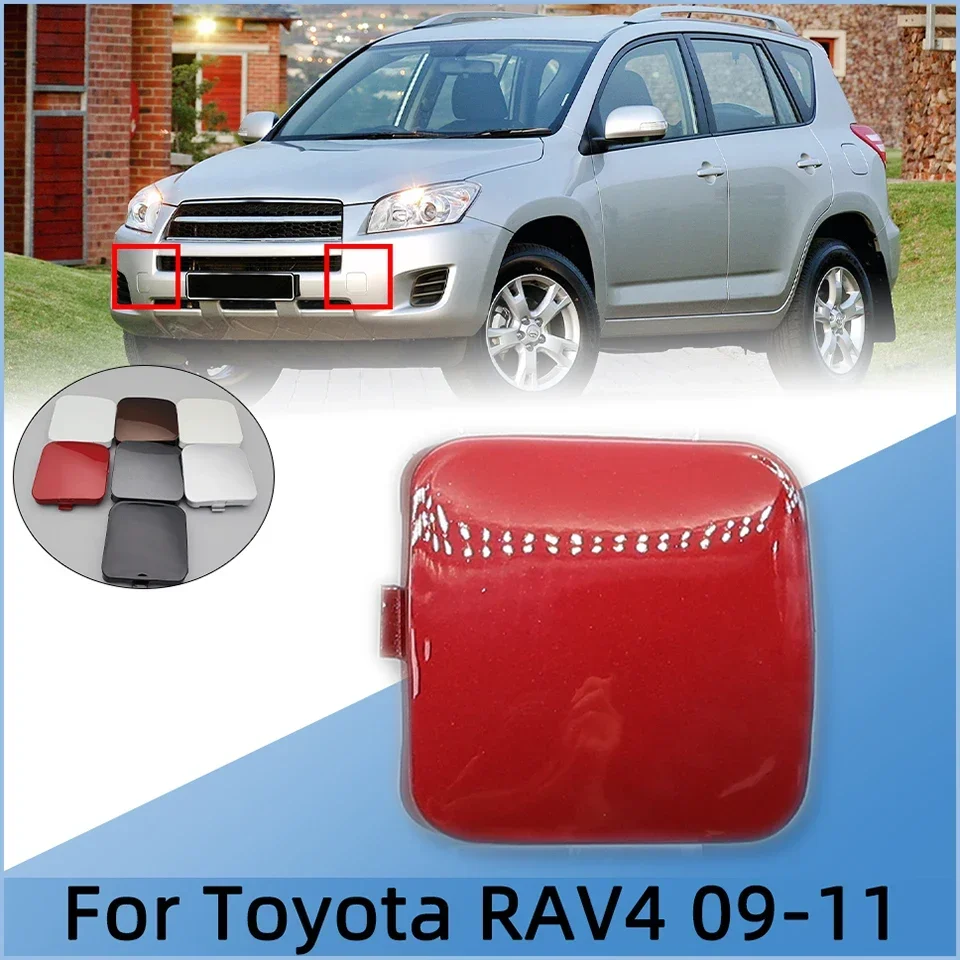 

For Toyota Rav4 RAV4 2009 2010 2011 Front Bumper Towing Hook Eye Cover Lid Tow Hook Hauling Trailer Cap Left Right Side Garnish