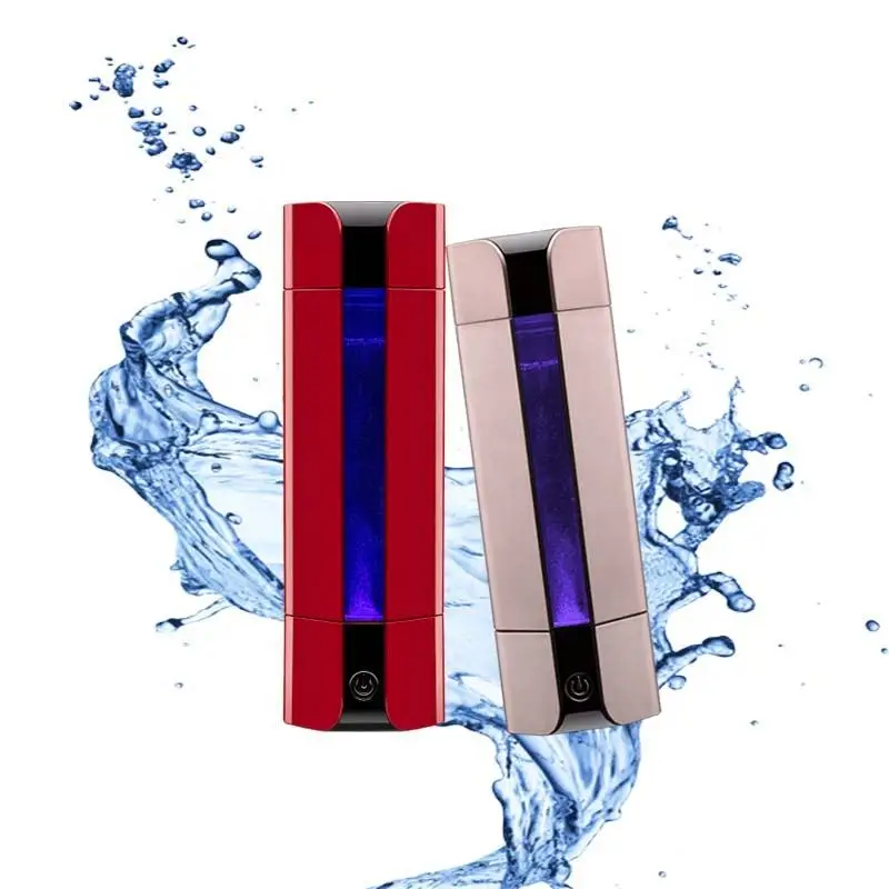 La mejor botella de agua con hidrógeno, beneficios para agua con hidrógeno CE para la salud, Color oro rosa