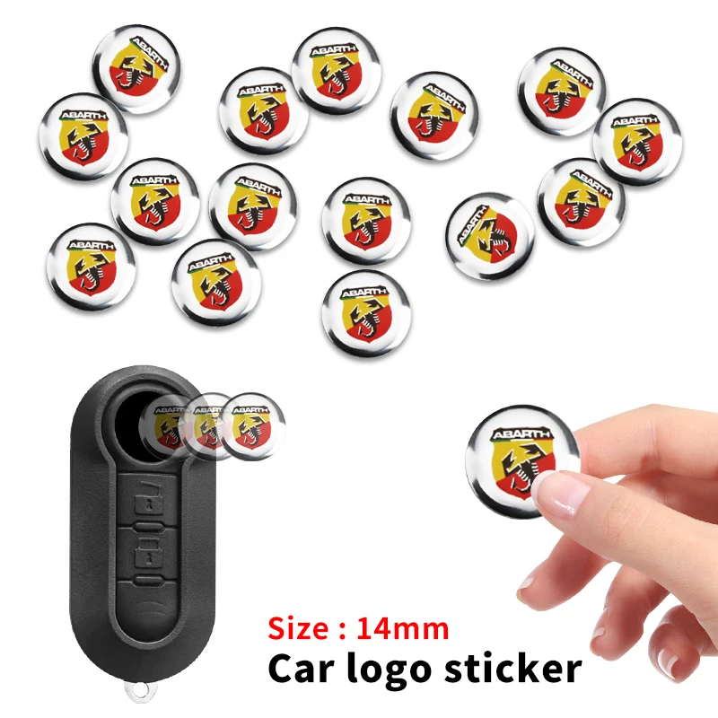 2/5/10pcs Car Key Stickers badge Decor Keyhole Decals For Abarth BMW Mercedes Benz Audi Mazda Opel Nissan Skoda Peugeot Citroen