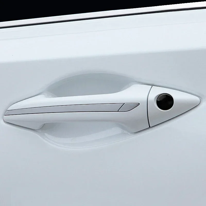 4pcs Car Handle Door Keyhole Lock Core Protective Cover Stickers for BMW Mercedes Benz Audi Volkswagen Ford Volvo Renault Jeep view 5