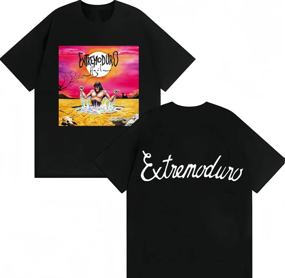 

Рок-группа EXTREMODURO Agila, футболка с обложкой альбома для мужчин и женщин, модные винтажные футболки в стиле хип-хоп, футболки, уличная одежда