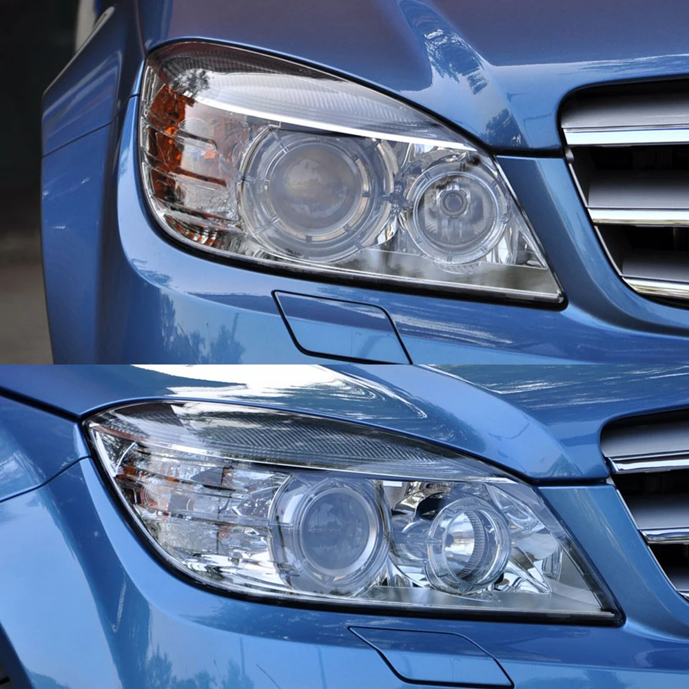 Front Headlight Clear Lens Shell Cover Matching Seal Glue Fit For Mercedes Benz C-Class W204 2007-2010 Left Right Lamp Repair