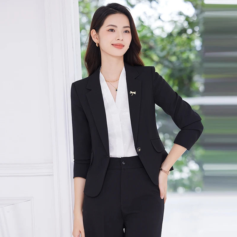 

AIyssa Fashion professional women's two-piece pants+suit jacket, exquisite elegant, new for autumn winter 2025