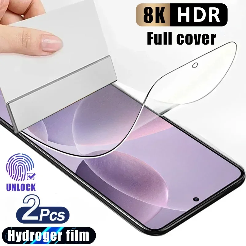 2PCS Soft Hydrogel Film for Redmi Note 13 13R 12 11 10S 10 9 Pro Screen Protector Redmi 13C A3X Turbo 3 K70 Soft Film