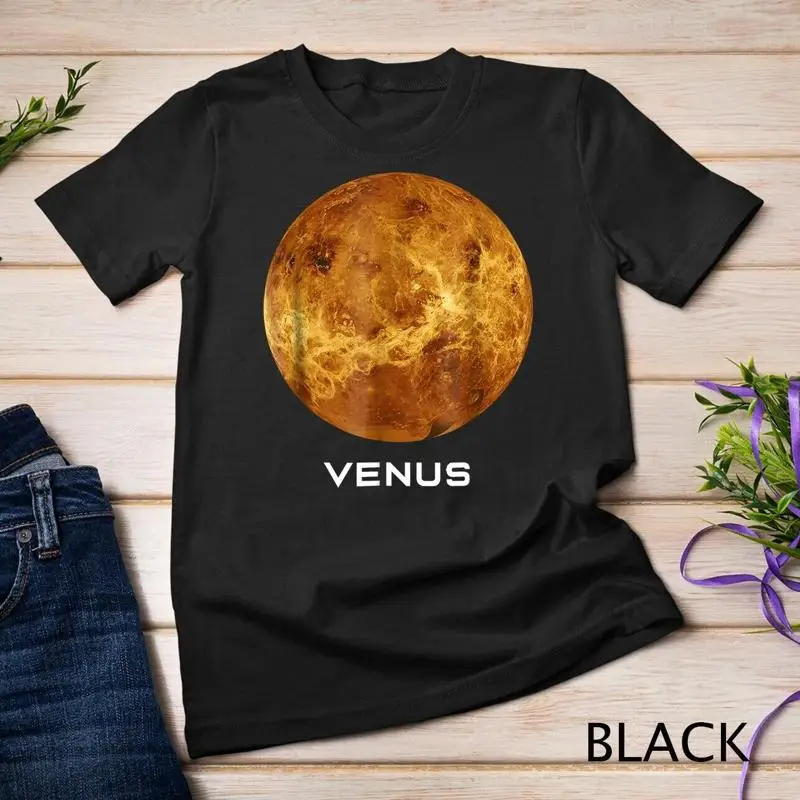 

Футболка Venus с рисунком, идеальный подарок для любителей астрономов, футболка унисекс