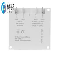 AF89-SINOTIMER 1 Second Interval 220V Digital LCD Timer Switch 7 Days Weekly Programmable Time Relay Programmer CN101S