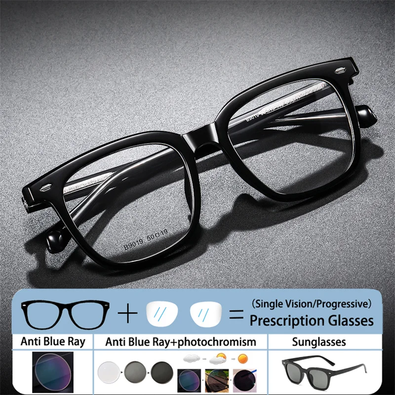 

Classic Brand Design Retro Square Reading Glasses Men Myopia Optical Prescription Presbyopia Anti Blue Light Astigmatism Eyewear