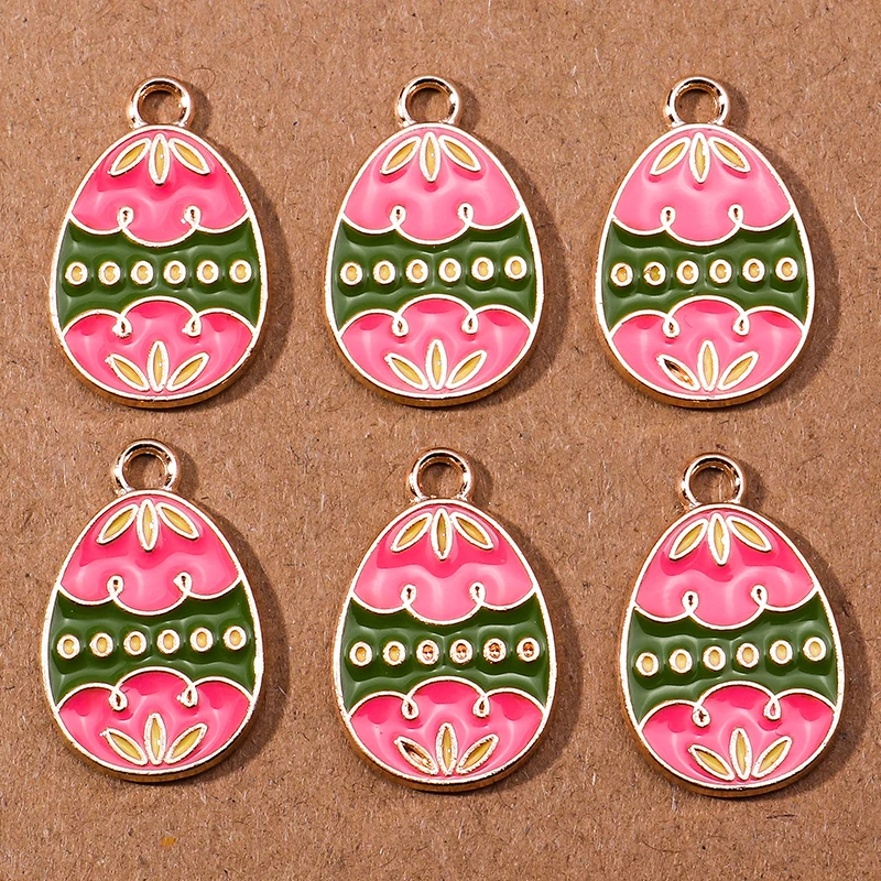 10 stücke Cartoon Emaille Tier Küken Ei Charme für Schmuck Machen Frauen Nette Tropfen Ohrringe Anhänger Halsketten DIY Handwerk Liefert – Detail 19