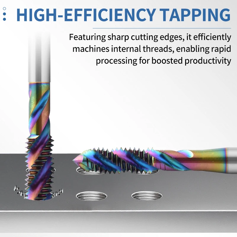 

UFS TAP CNC HSSE метчик спиральный бескислочный станок ThreadSTI ST UNC 2-56 4-40 6-32 10-24 1/4 UNF спиральный рифленый металлический инструмент 1 шт.