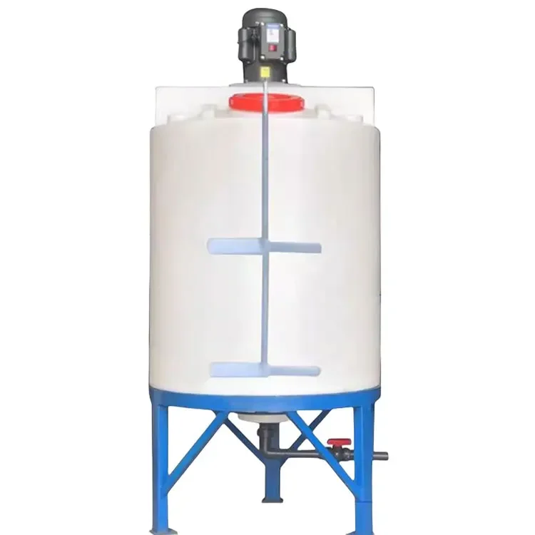 * Anti-corrosive Industrial 1000L LLDPE Detergent Powder Chemical Tank Liquid Mixing Tank Agitator Thick Wall Long