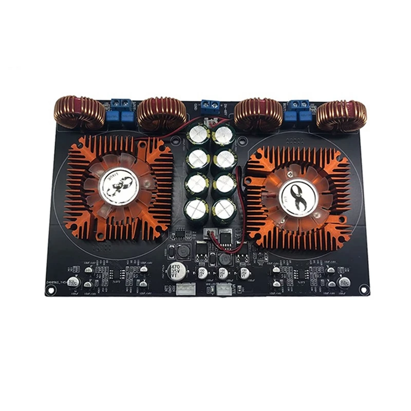 

YJ-TPA3255 Digital Class D Dual-Core High Power 2.0 Amplifier Board Air-Cooled 600W+600W Multifunction Portable Module Durable