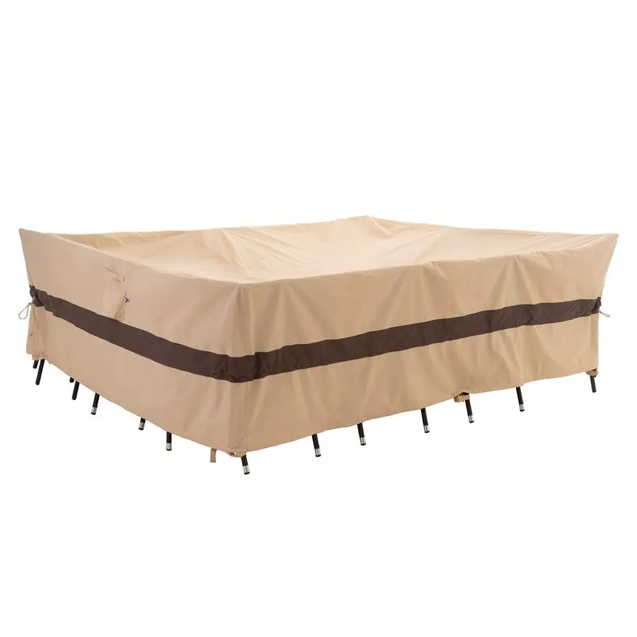 

Large Beige amp Coffee Patio Furniture Cover, 108W x 84D x 31H Inches Waterproof, UV amp WindResistant, AntiFade Perfect for Ou