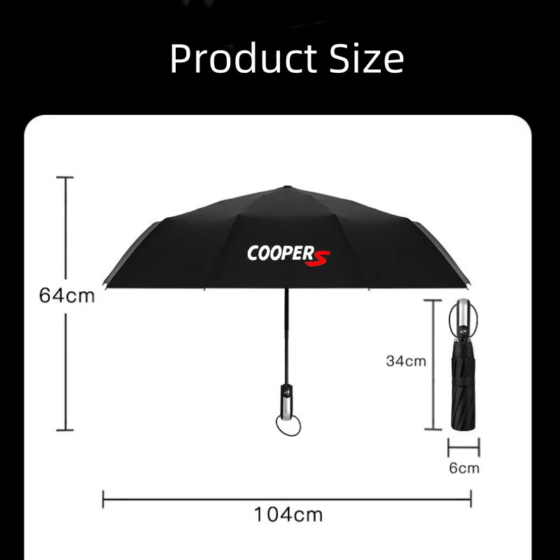 Car Automatic Folding Windproof Sunshade Umbrella For Coopers R56 R50 R51 R52 R53 R52 R55 R57 r58 r59 R60 Auto Accessories