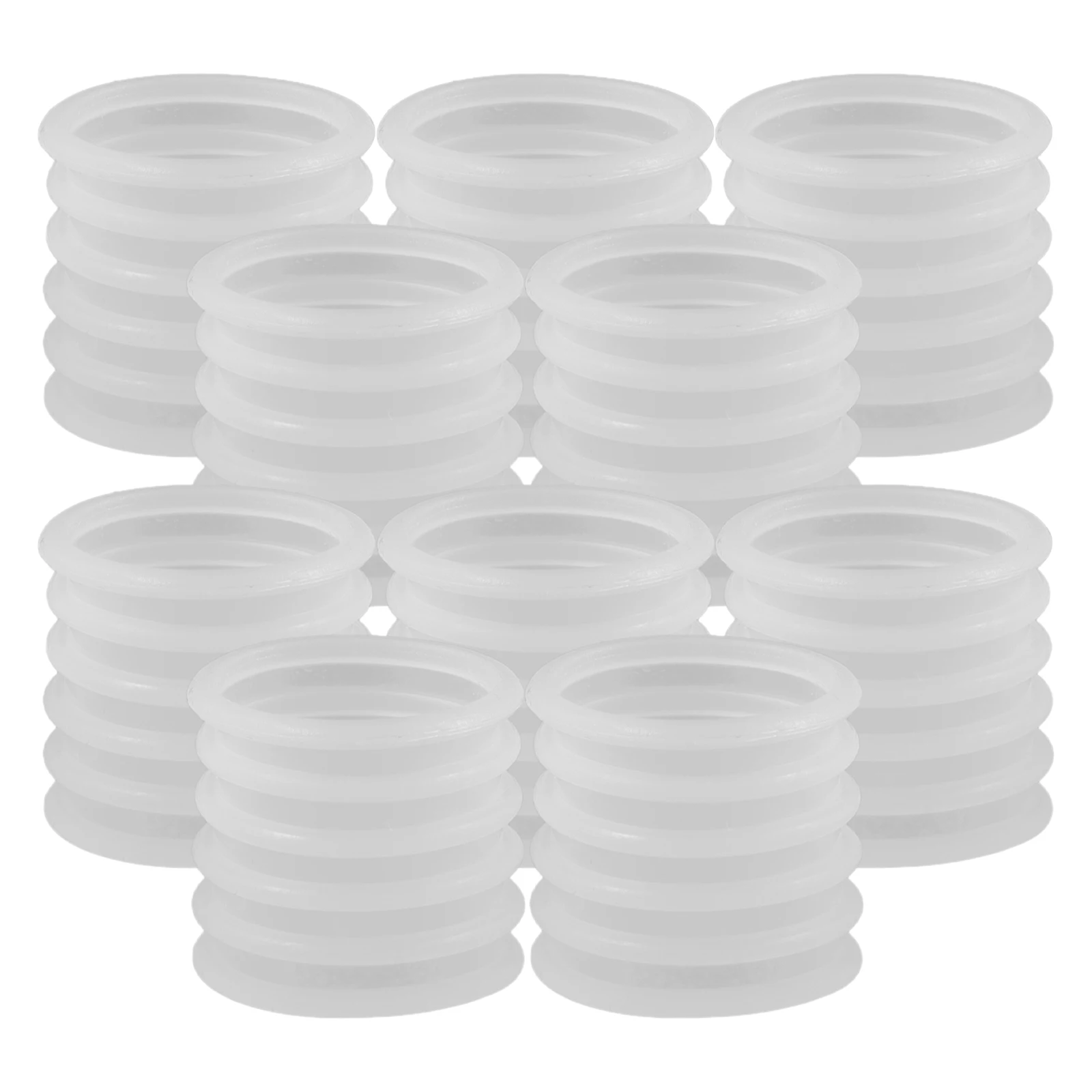 

100pcs Silicone Hanger Sleeves Non Clothes Grips Windproof Anti Skid Covers Storage Home Use Clothing for Suit