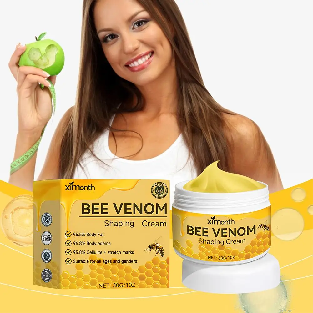 Creme De Perda De Peso De Bee Essence, Emagrecimento Queima De Barriga, Escultura De Gordura, Refirmamento De Shaping, Loção Levantadora, Corpo Abdominal, Novo, G3E7