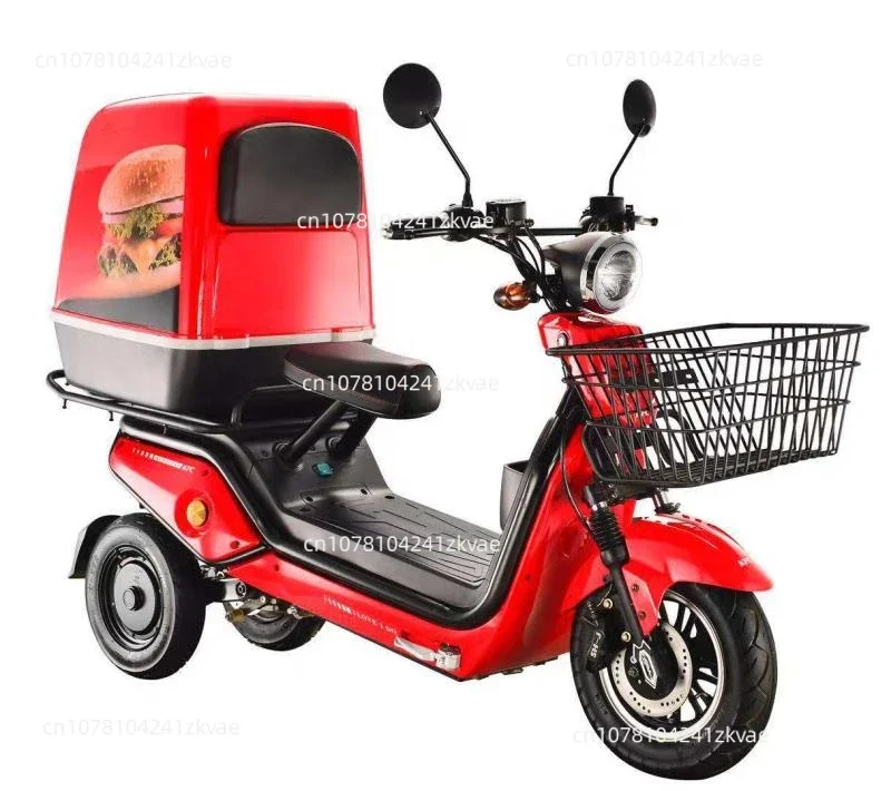 2020w fast food electric pizza delivery scooter Takeaway scooter tricycle