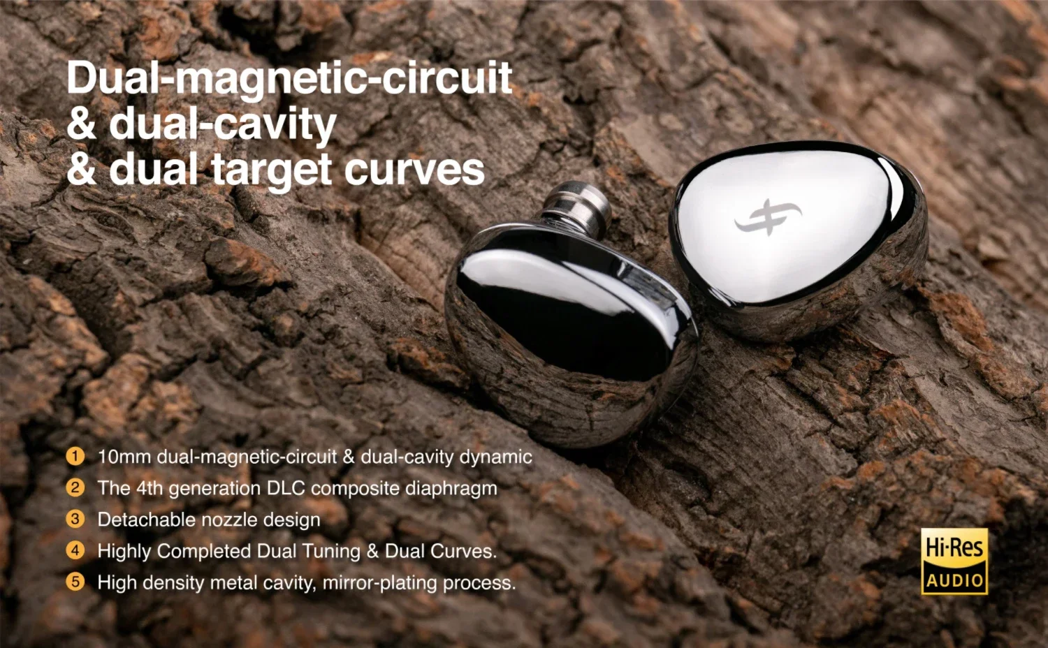 SIMGOT EA500 イヤホン ハイレゾ インイヤーモニター ヘッドホン 着脱